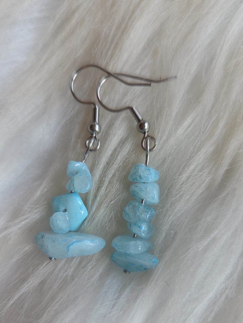 Aquamarine Gemstone Dangle Earrings